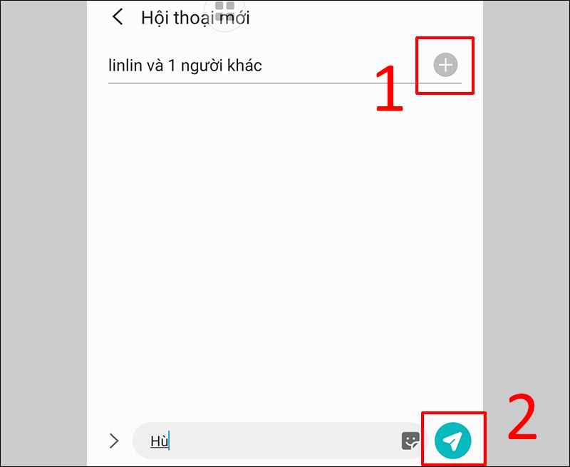 Chọn nhiều người nhận 